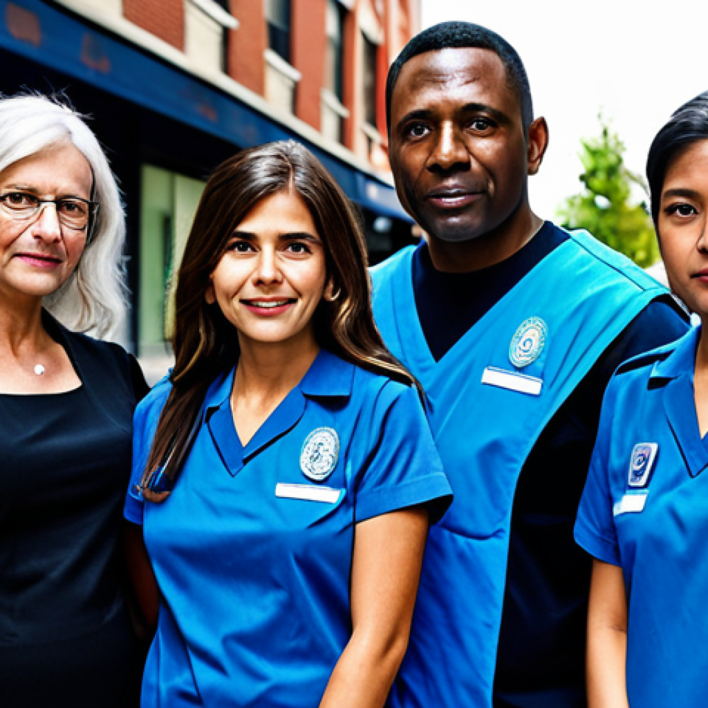**
"A community support network for crime victims. Volunteers offer support and resources. A modern, safe city environment. Fully clothed people, professional attire, safe for work, appropriate content, perfect anatomy, natural proportions, family-friendly, well-formed hands, proper finger count."
**