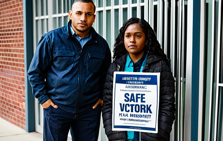 Victim Support**

A diverse group of people, fully clothed in professional attire, offering support to a woman in modest clothing who appears distressed. Background: A modern community center with informational posters about victim assistance. "Safe for work," "appropriate content," "fully clothed," "family-friendly," perfect anatomy, natural pose, promoting community support for crime victims.

**