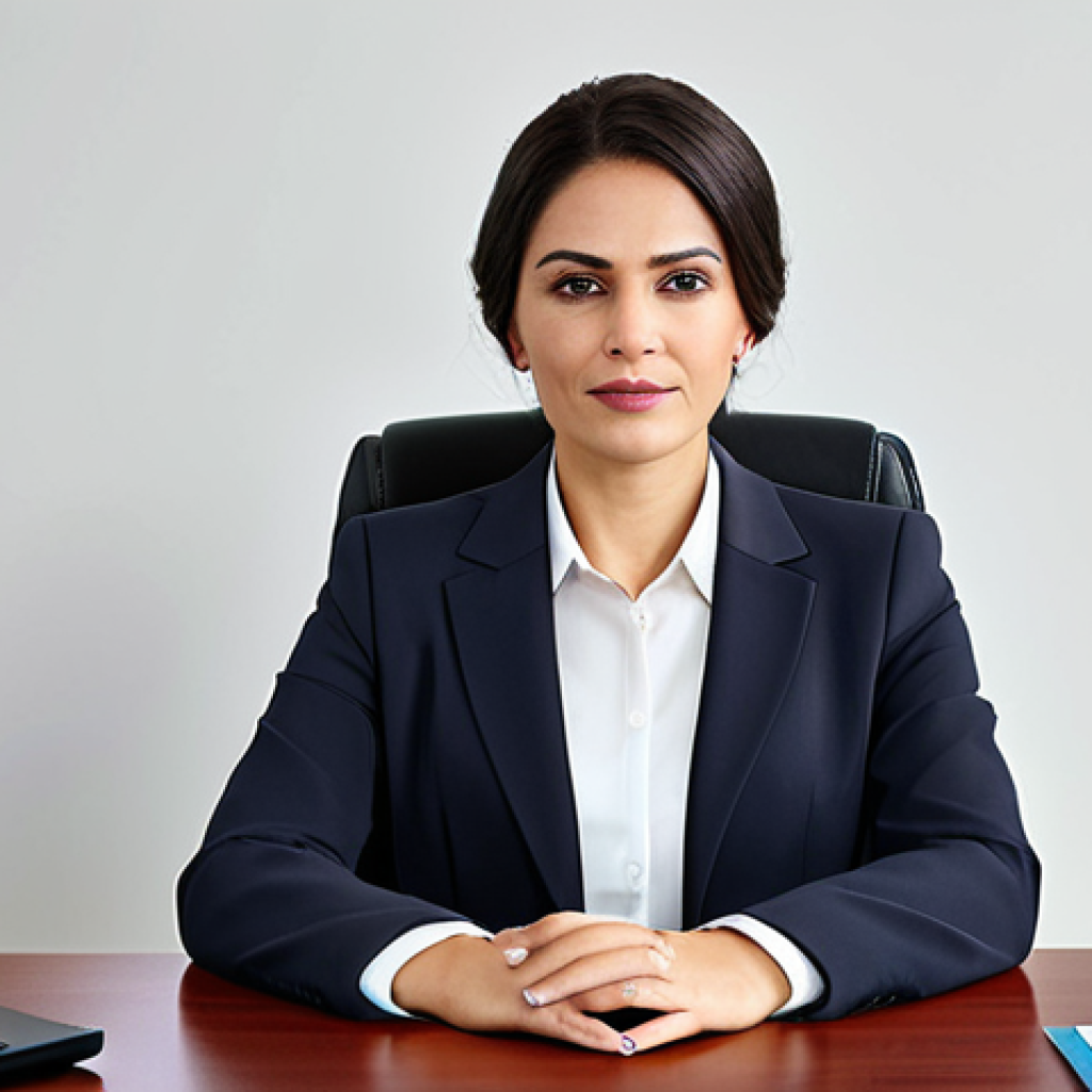 Professional Woman at Desk**
"A professional businesswoman in a modest business suit, sitting at a desk in a modern office, fully clothed, appropriate attire, safe for work, perfect anatomy, natural proportions, professional photography, high quality. Focused on promoting victim support and empowerment."
**