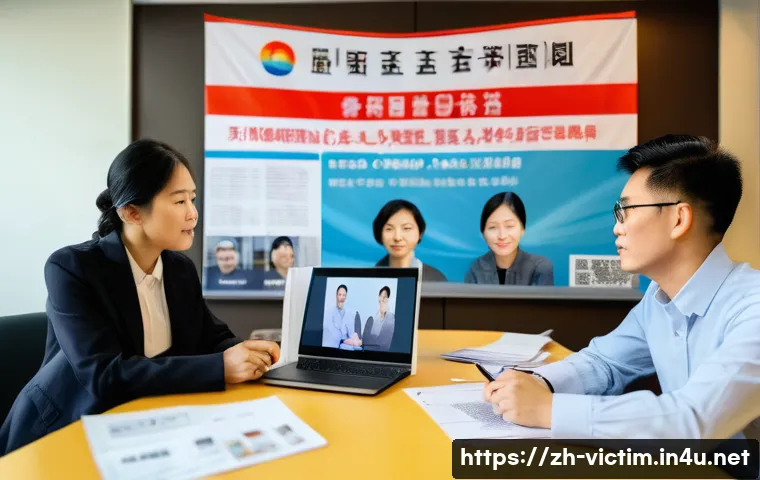 범죄 피해자 보호제도의 개선 필요성 - A compassionate urban community center scene in modern China, showing a diverse group of people incl...