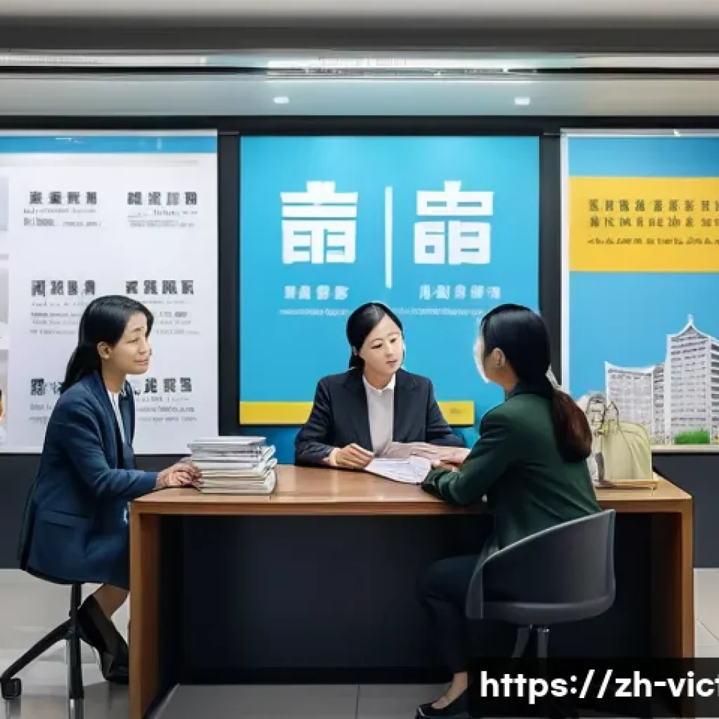 범죄 피해자 법률 구조 - A modern community legal aid center scene in a bustling Chinese city, featuring diverse people recei...