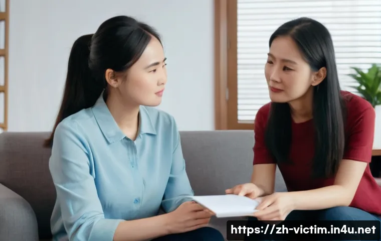 범죄 피해자 사건 해결 사례 - A compassionate scene depicting a professional female psychologist providing emotional support to a ...